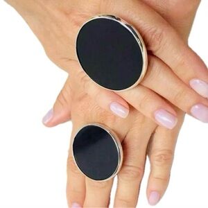 7 7.5 8 Handmade Ring Black Onyx Gem Solid 925 Sterling Silver Gemstone Fine Art